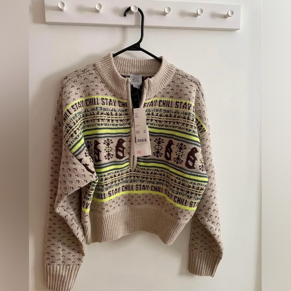 Urban Outfitters BDG Half-Zip Sweater